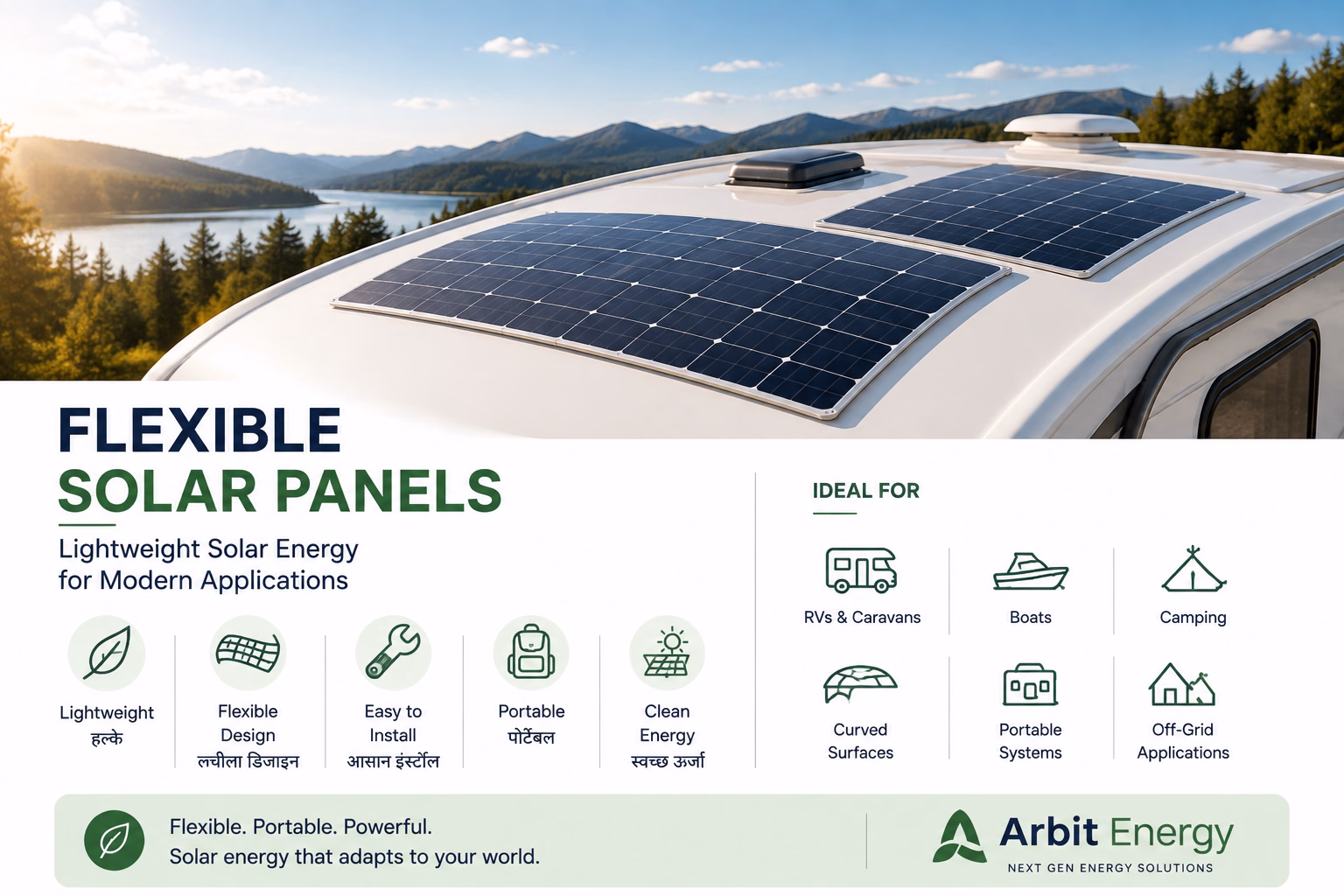Flexible Solar Panels: Lightweight Solar Energy for Modern Applications
